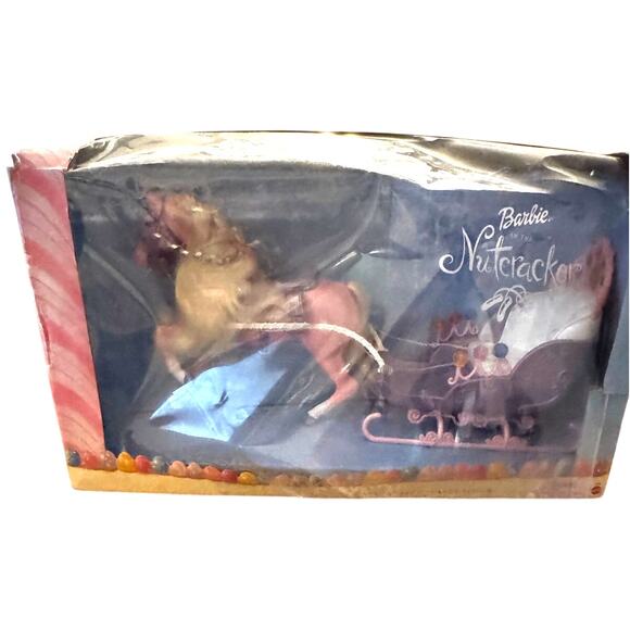 Marzipan & The Candy Sleigh(Barbie In The Nutcracker, Mattel)SEALED Damaged box - Picture 1 of 6
